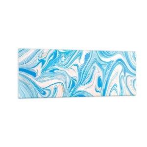 Obraz na skle - Lagúna v tyrkyse - 140x50 cm