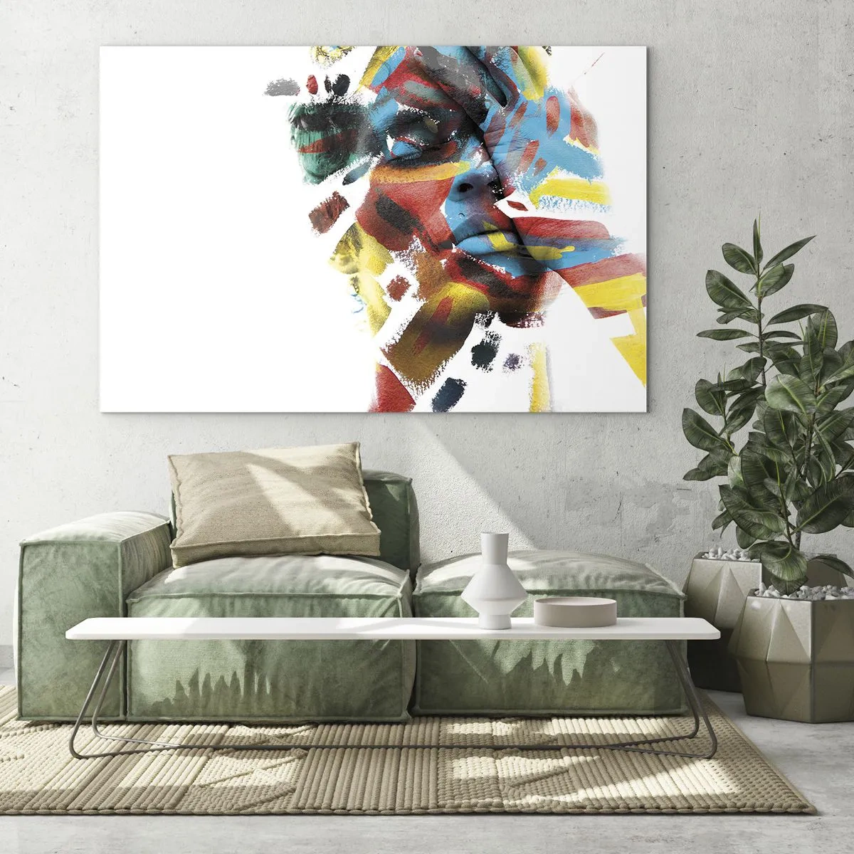 Obraz na skle - Pestrá osobnosť - 120x80 cm