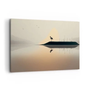Obraz na plátne - Pán na jazere - 120x80 cm