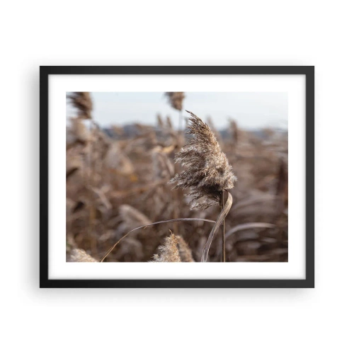 Plagát v čiernom ráme - Čas odletieť s vetrom - 50x40 cm