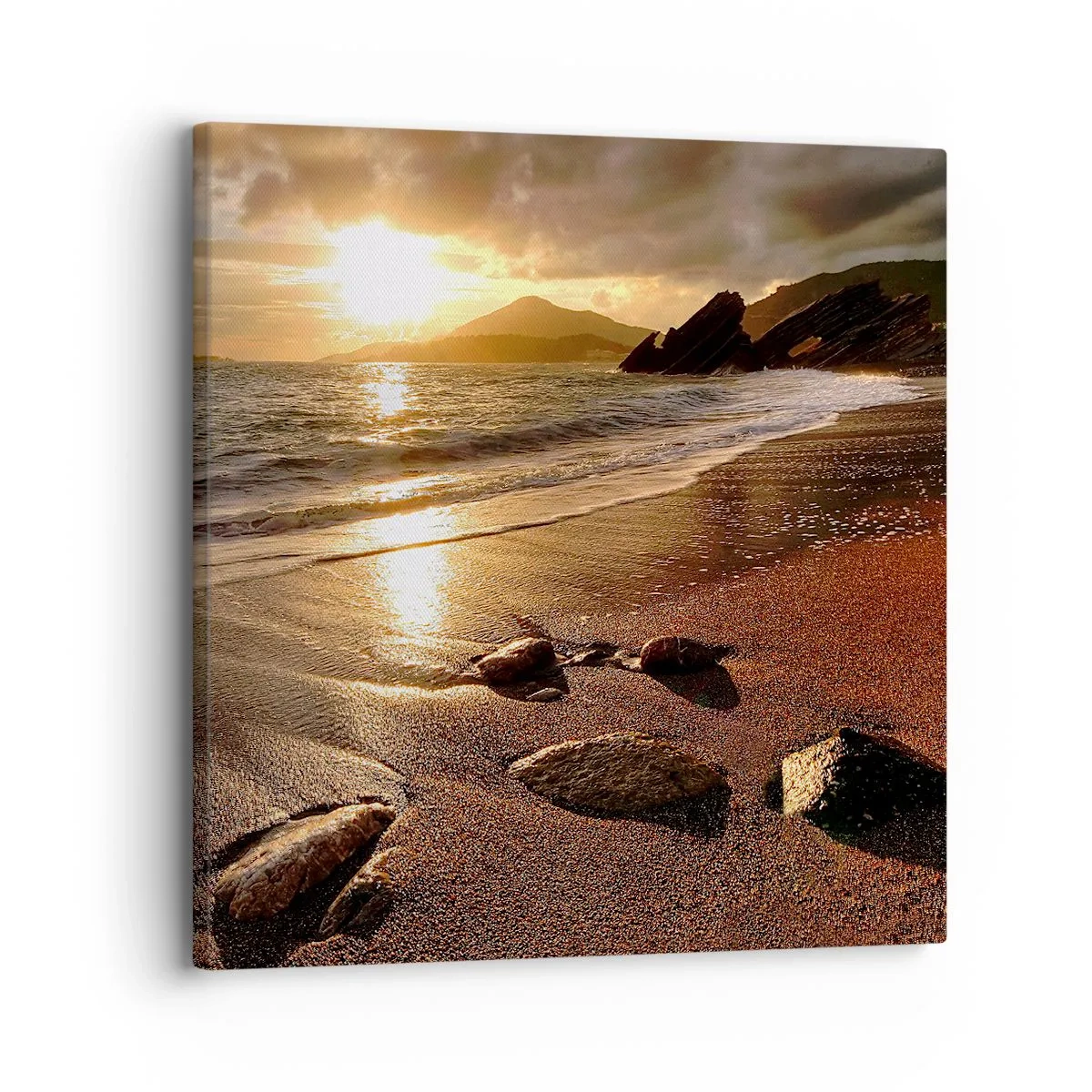 Obraz na plátne - Choď za slnkom k výšinám - 30x30 cm