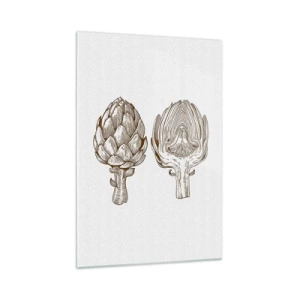 Obraz na skle - Hodiny anatómie - 70x100 cm