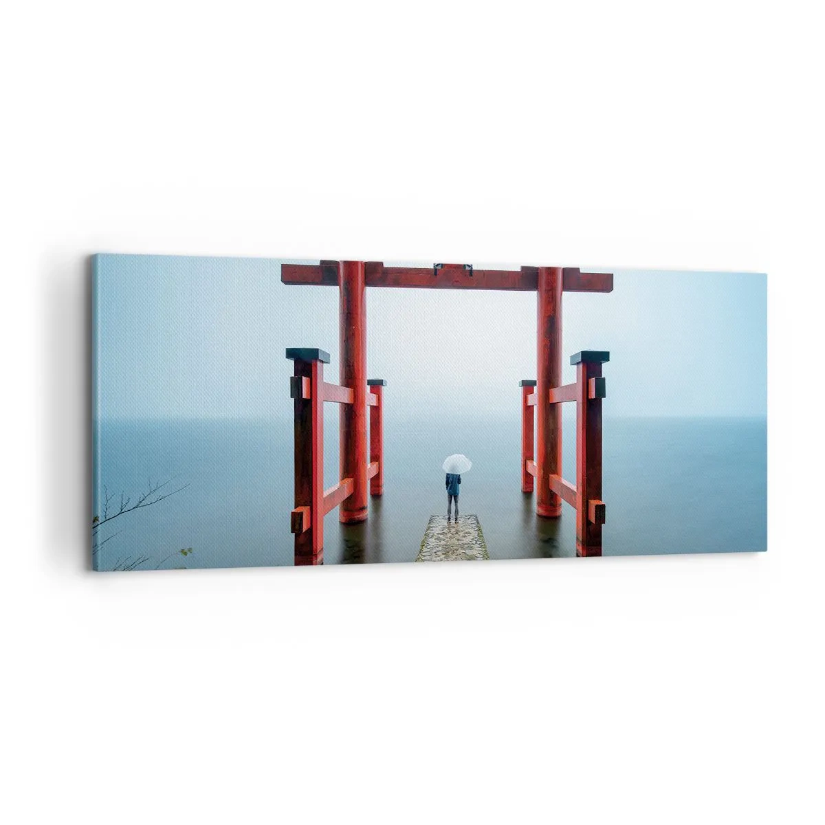 Obraz na plátne - Japonské zamyslenie - 100x40 cm