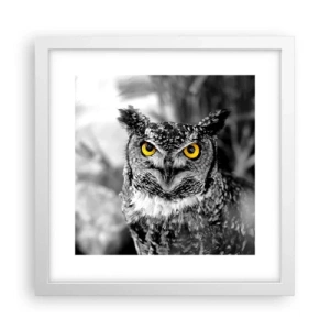 Plagát v bielom ráme - Nič sa neschová - 30x30 cm