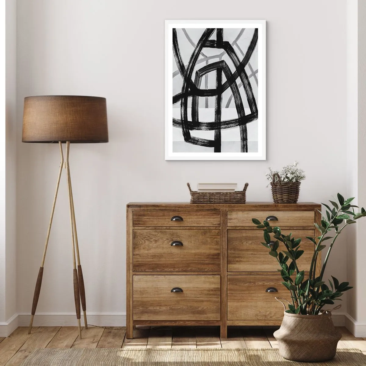 Plagát v bielom ráme - Hĺbka - 40x50 cm