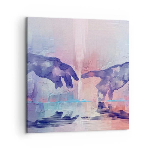 Obraz na plátne - Božská iskra života - 50x50 cm