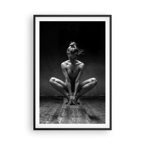 Plagát v čiernom ráme - Koncentrácia tanečnej energie - 61x91 cm
