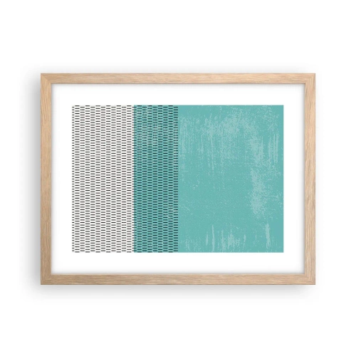 Plagát v ráme zo svetlého duba - Vyvážená kompozícia - 40x30 cm