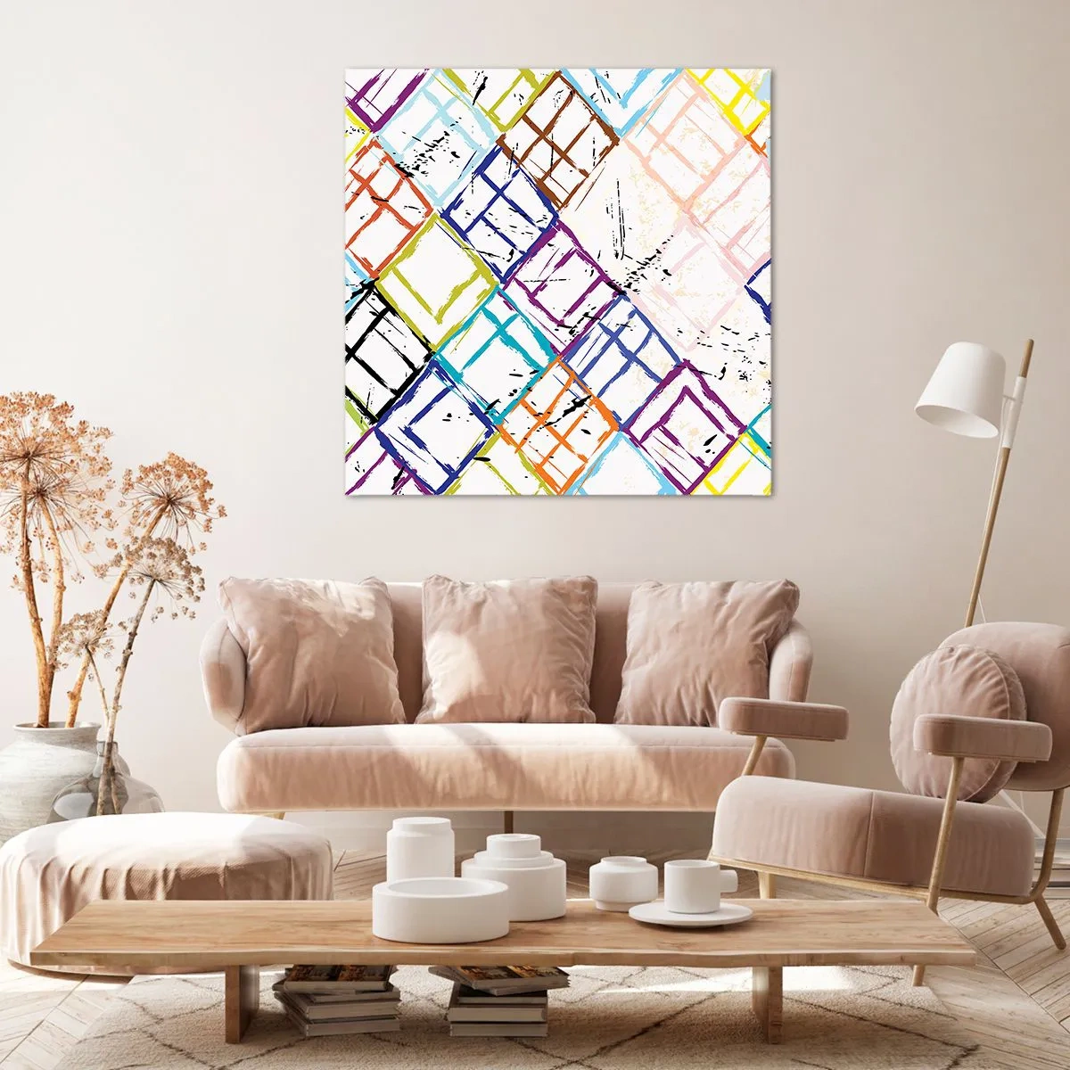 Obraz na plátne - Bunky na prenájom - 40x40 cm