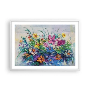 Plagát v bielom ráme - Vôbec nie zátišie - 70x50 cm