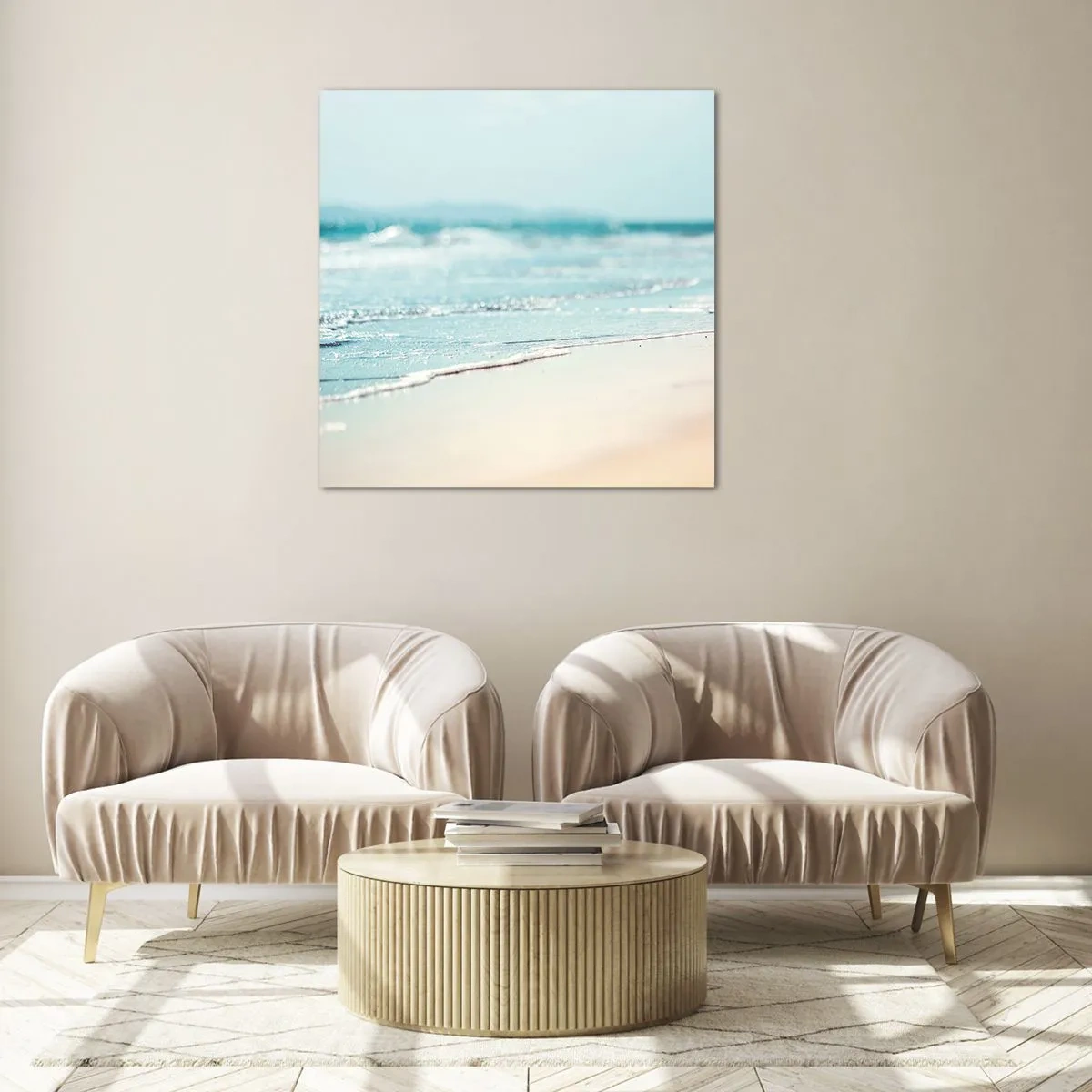 Obraz na skle - Teplo a hluk - 60x60 cm