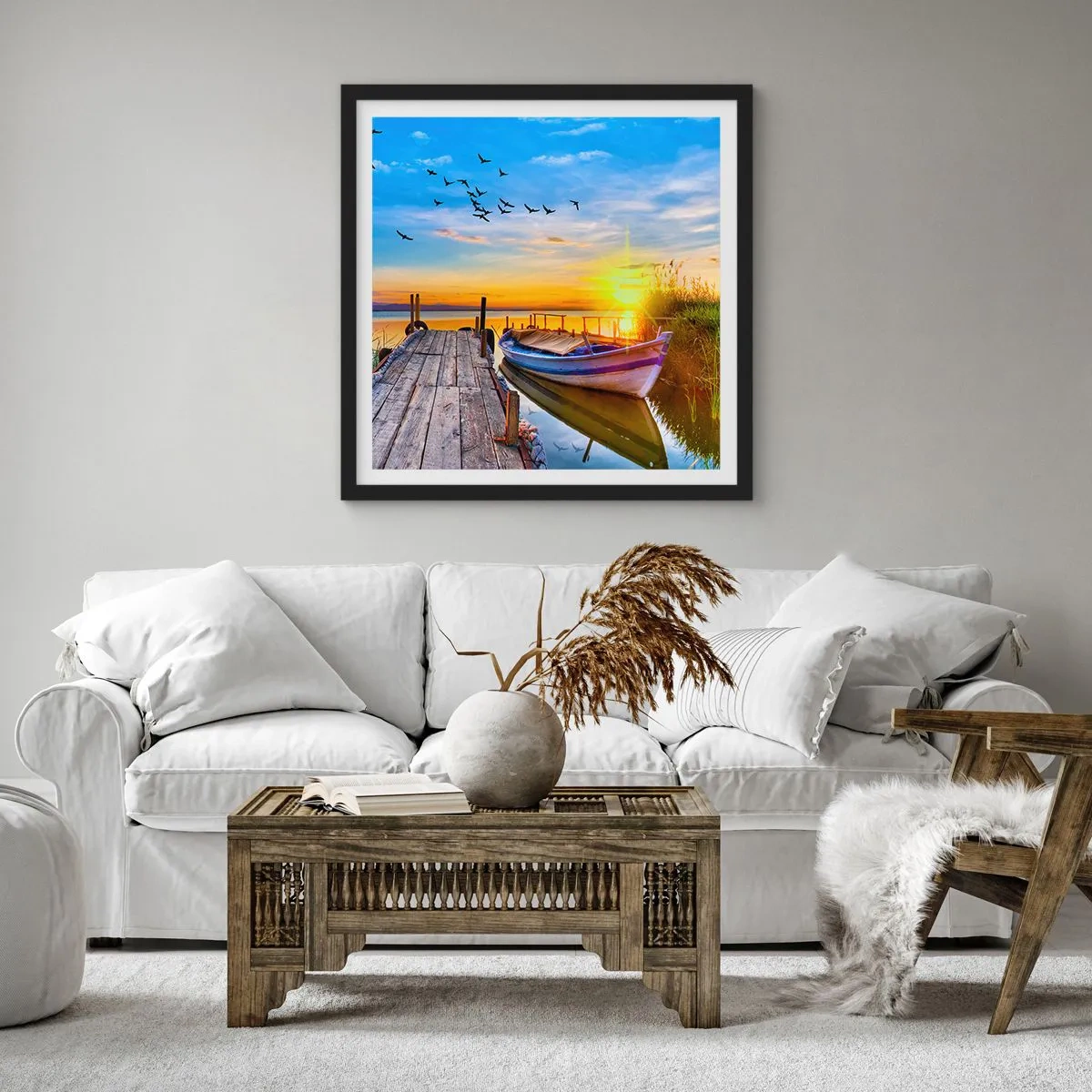 Plagát v čiernom ráme - Dovidenia, do zajtrajška - 50x50 cm