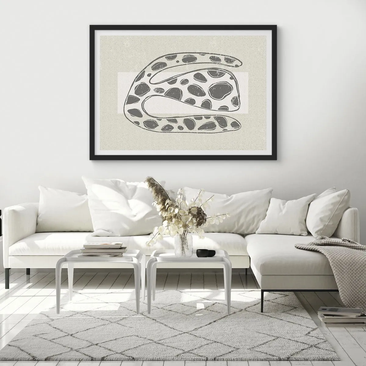 Plagát v čiernom ráme - Bizarná bytosť - 91x61 cm