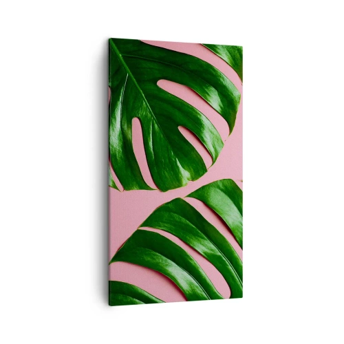 Obraz na plátne - Zelené rendez-vous - 45x80 cm