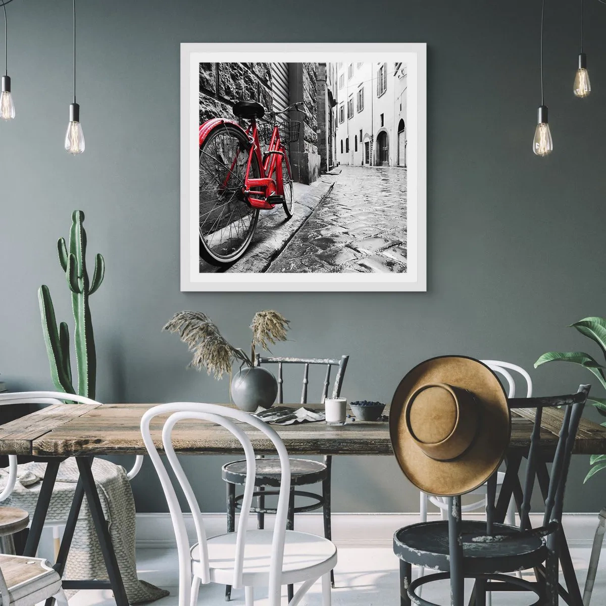 Plagát v bielom ráme - Skutočná krása nestarne - 40x40 cm