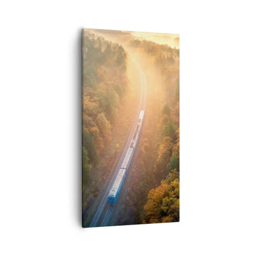 Obraz na plátne - Jesenná cesta - 55x100 cm