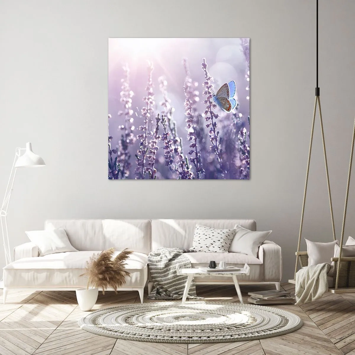 Obraz na plátne - Bozk motýľa - 60x60 cm