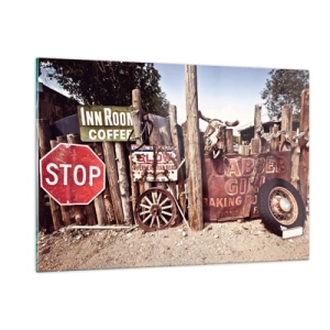 Obraz na skle - A čas sa zastavil - 120x80 cm