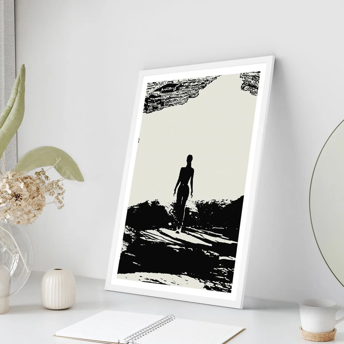 Plagát v bielom ráme - Nový pohľad - 70x100 cm