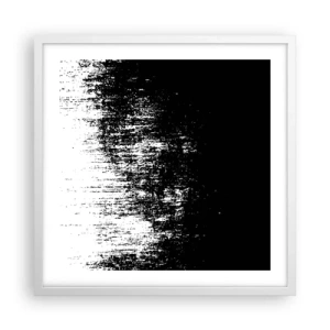 Plagát v bielom ráme - Víťazom sa stáva... - 50x50 cm