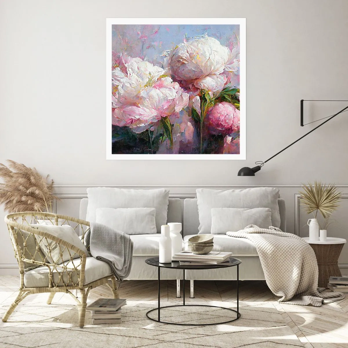 Plagát - Kytica prekypujúca životom - 60x60 cm