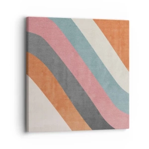 Obraz na plátne - Diagonálna kompozícia – pohyb - 30x30 cm