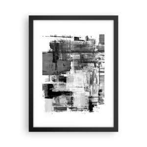 Plagát v čiernom ráme - Sivé je krásne - 30x40 cm