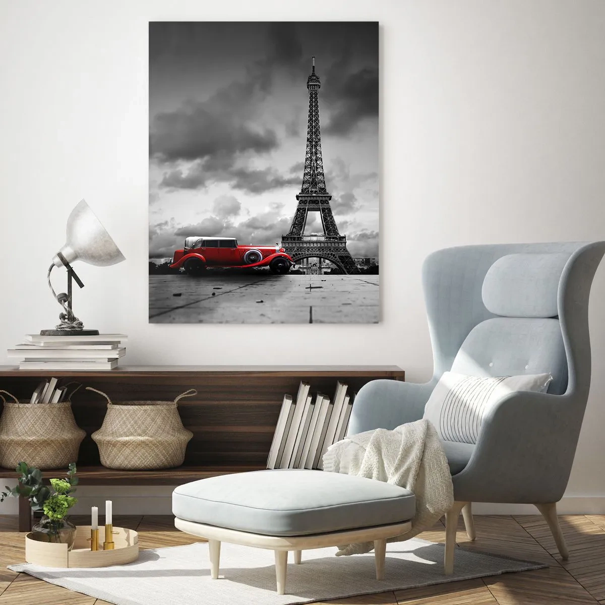 Obraz na skle - Nie tak dávno v Paríži - 50x70 cm