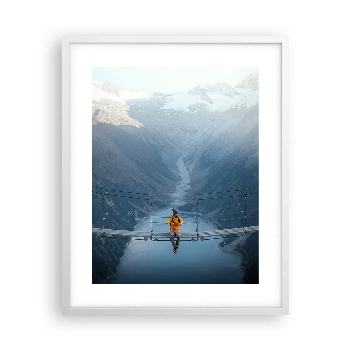 Plagát v bielom ráme - Očarený v spánku - 40x50 cm