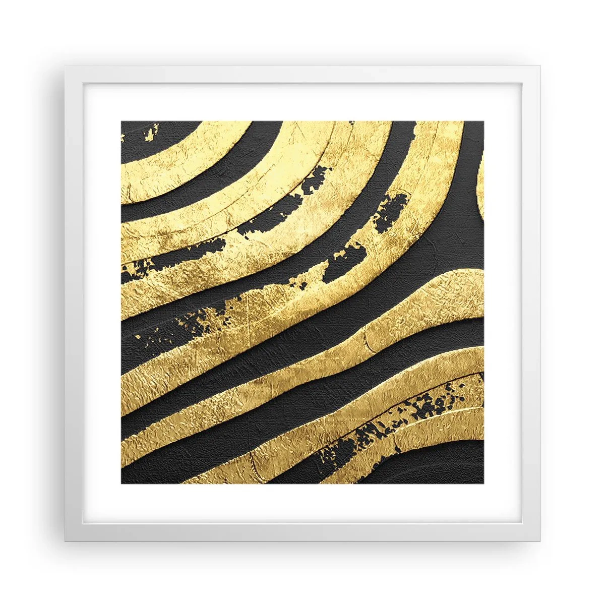 Plagát v bielom ráme - Všetko plynie - 40x40 cm