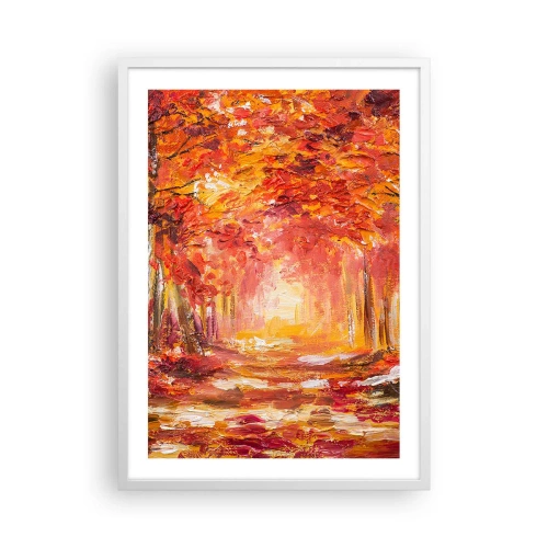 Plagát v bielom ráme - Medený les - 50x70 cm