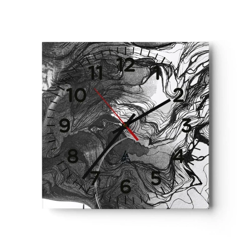 Nástenné hodiny - Zapletená v snoch - 40x40 cm