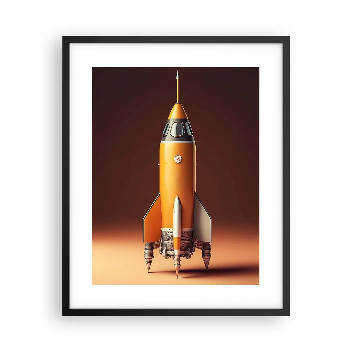 Plagát v čiernom ráme - Začína to snom - 40x50 cm