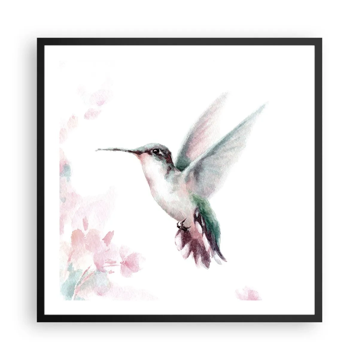 Plagát v čiernom ráme - Mávanie - 60x60 cm