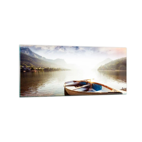 Obraz na skle - Pri veľkej a čistej vode - 120x50 cm
