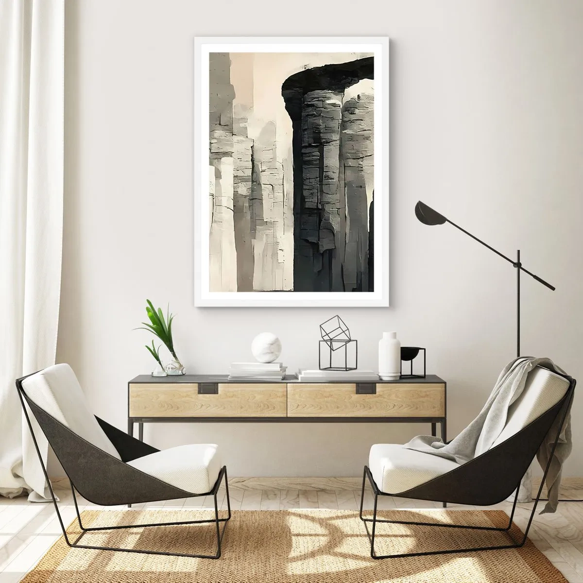 Plagát v bielom ráme - Majestátnosť starožitnosti - 30x40 cm