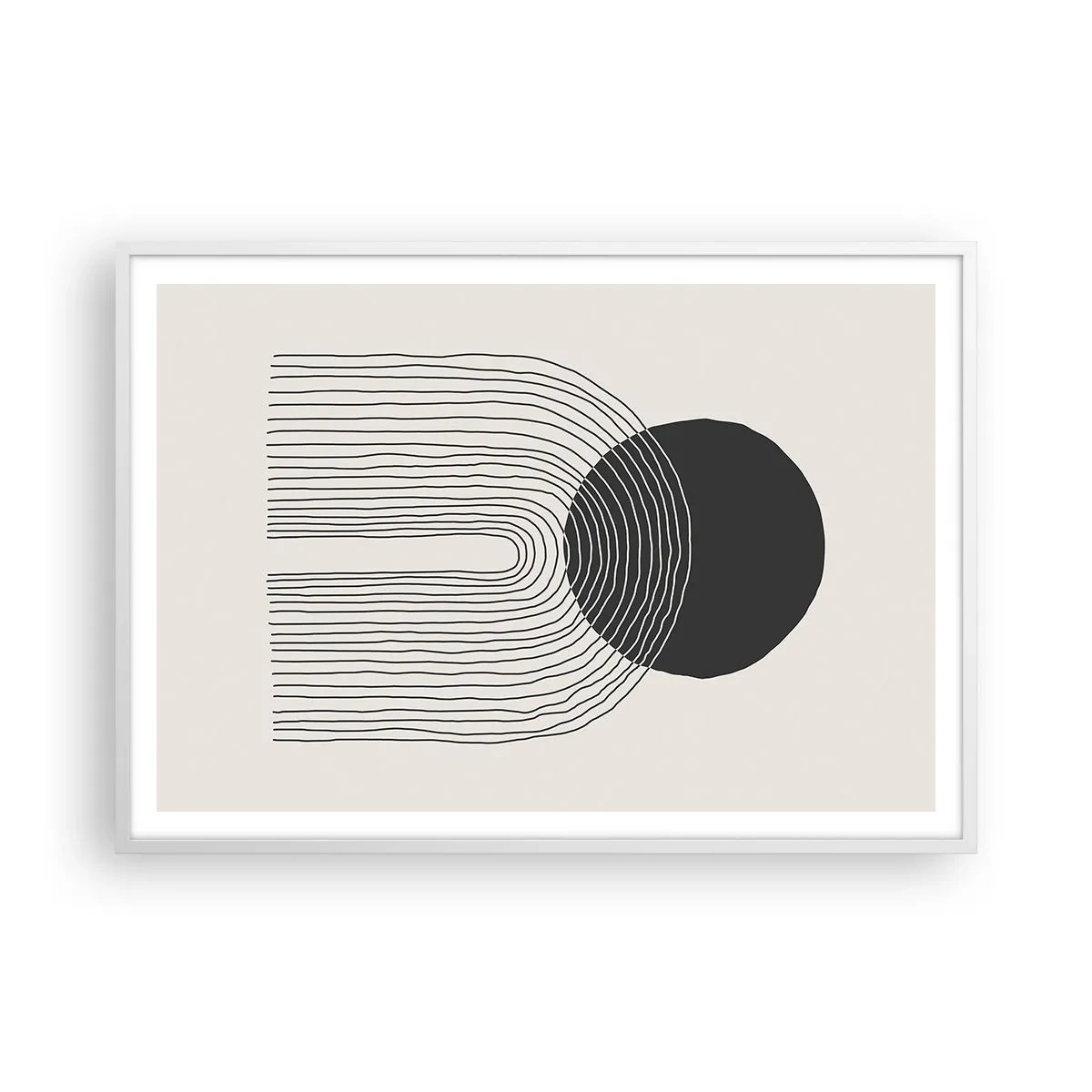 Plagát v bielom ráme - Chvenie a istota - 100x70 cm