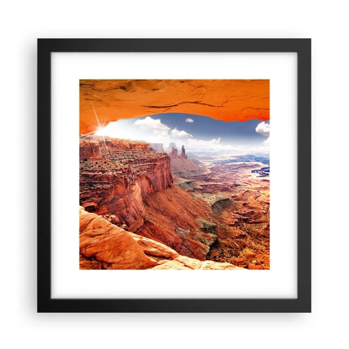 Plagát v čiernom ráme - Vytesané samotnou prírodou - 30x30 cm