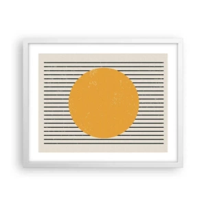 Plagát v bielom ráme - Sila jednoduchosti - 50x40 cm