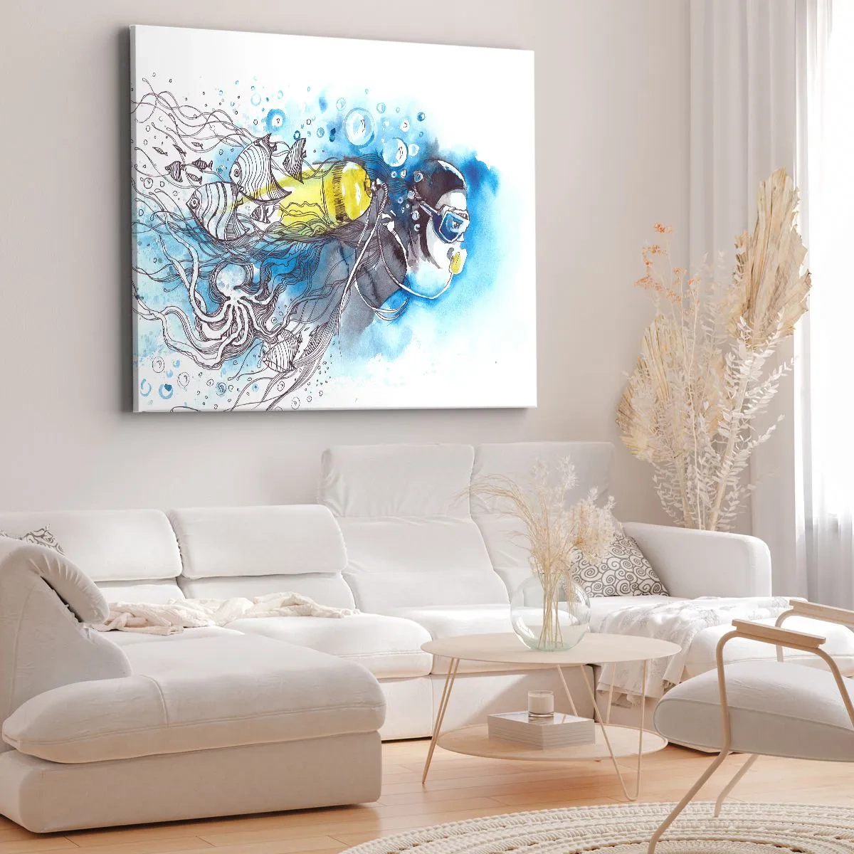 Obraz na plátne - Veľká modrá - 100x70 cm