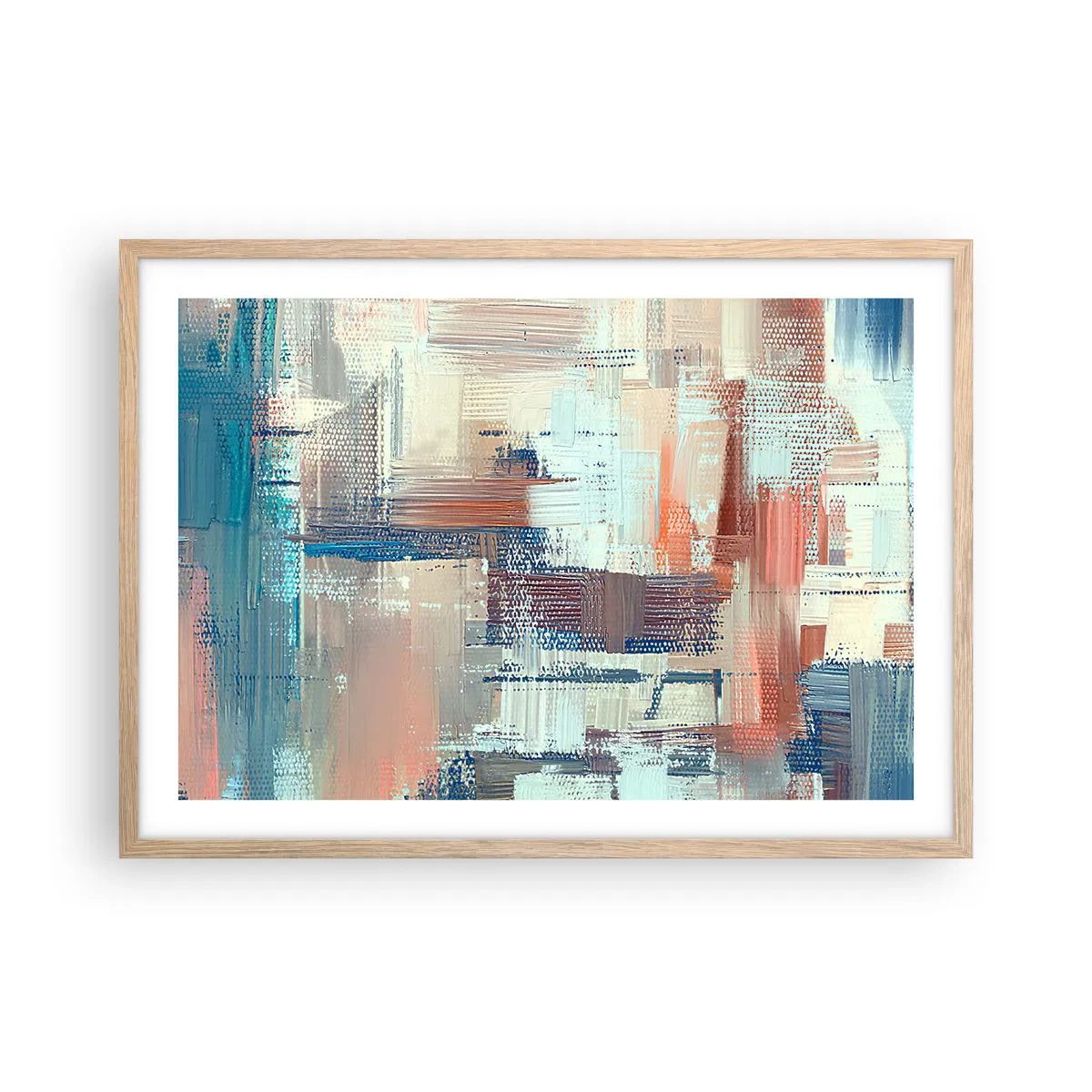 Plagát v ráme zo svetlého duba - Dostať sa k svetlu - 70x50 cm