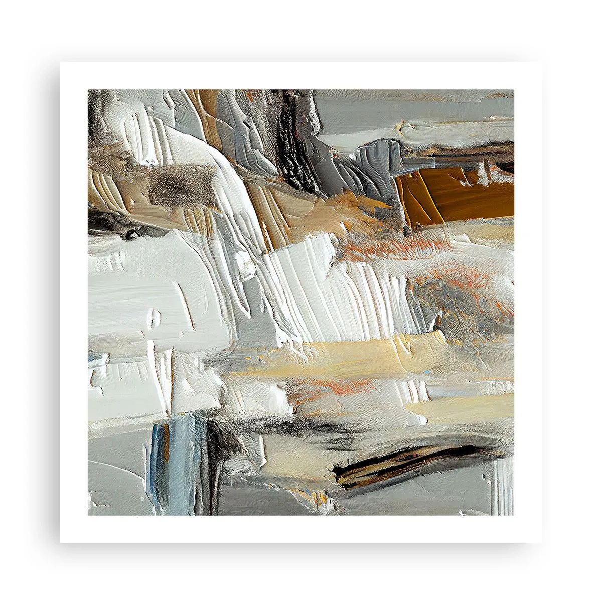 Plagát - Farebné nahromadenie - 60x60 cm