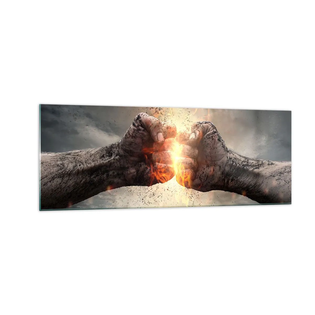 Obraz na skle - Choď do boja - 140x50 cm