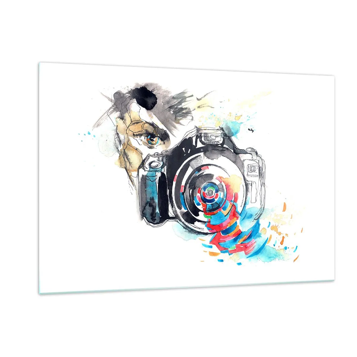 Obraz na skle - Okom objektívu - 120x80 cm