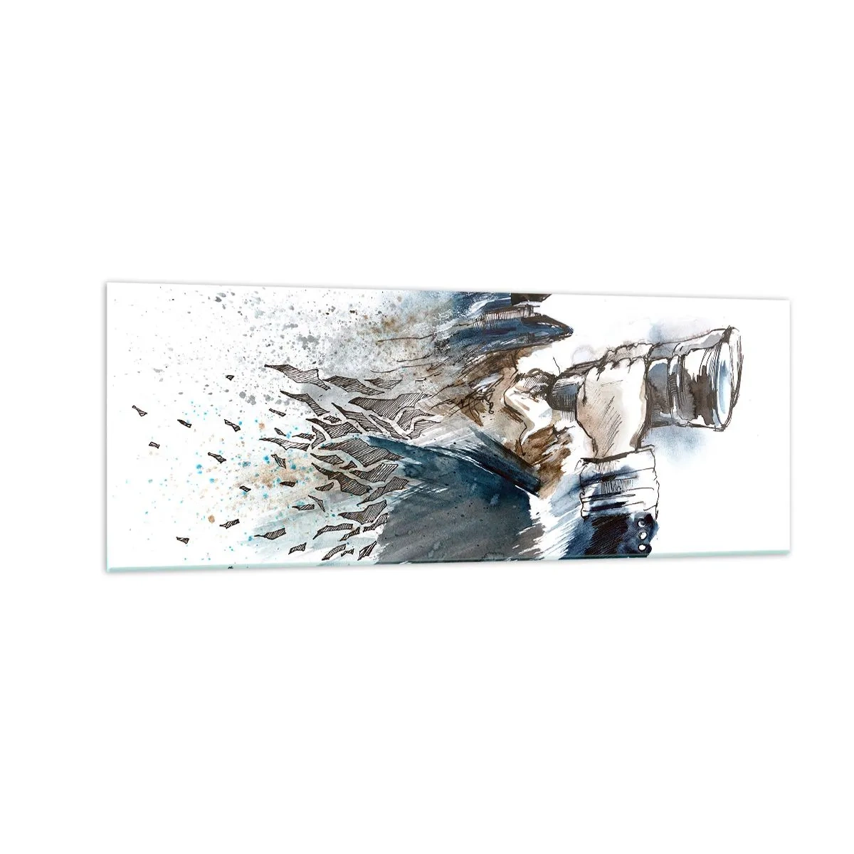 Obraz na skle - Desať na Beaufortovej stupnici! - 140x50 cm