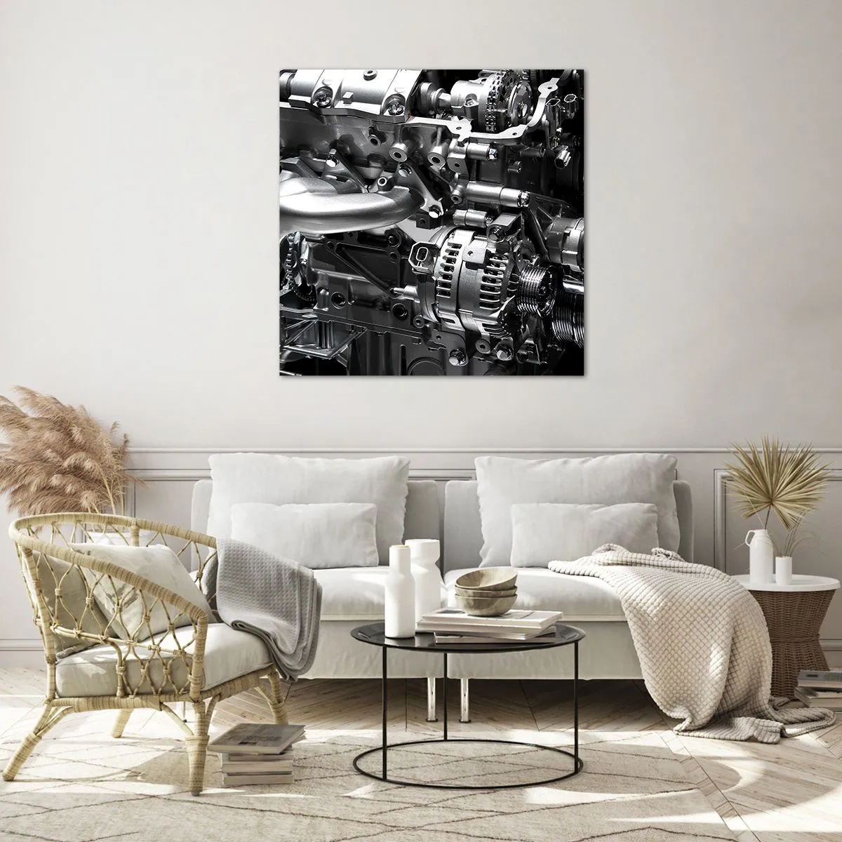 Obraz na skle - Kovový, krásny, silný - 70x70 cm