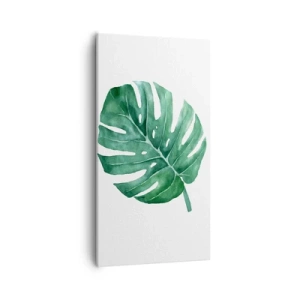 Obraz na plátne - Zelený koncept - 55x100 cm
