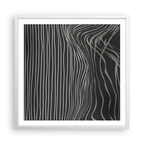 Plagát v bielom ráme - Rytmus a prízvuk - 60x60 cm