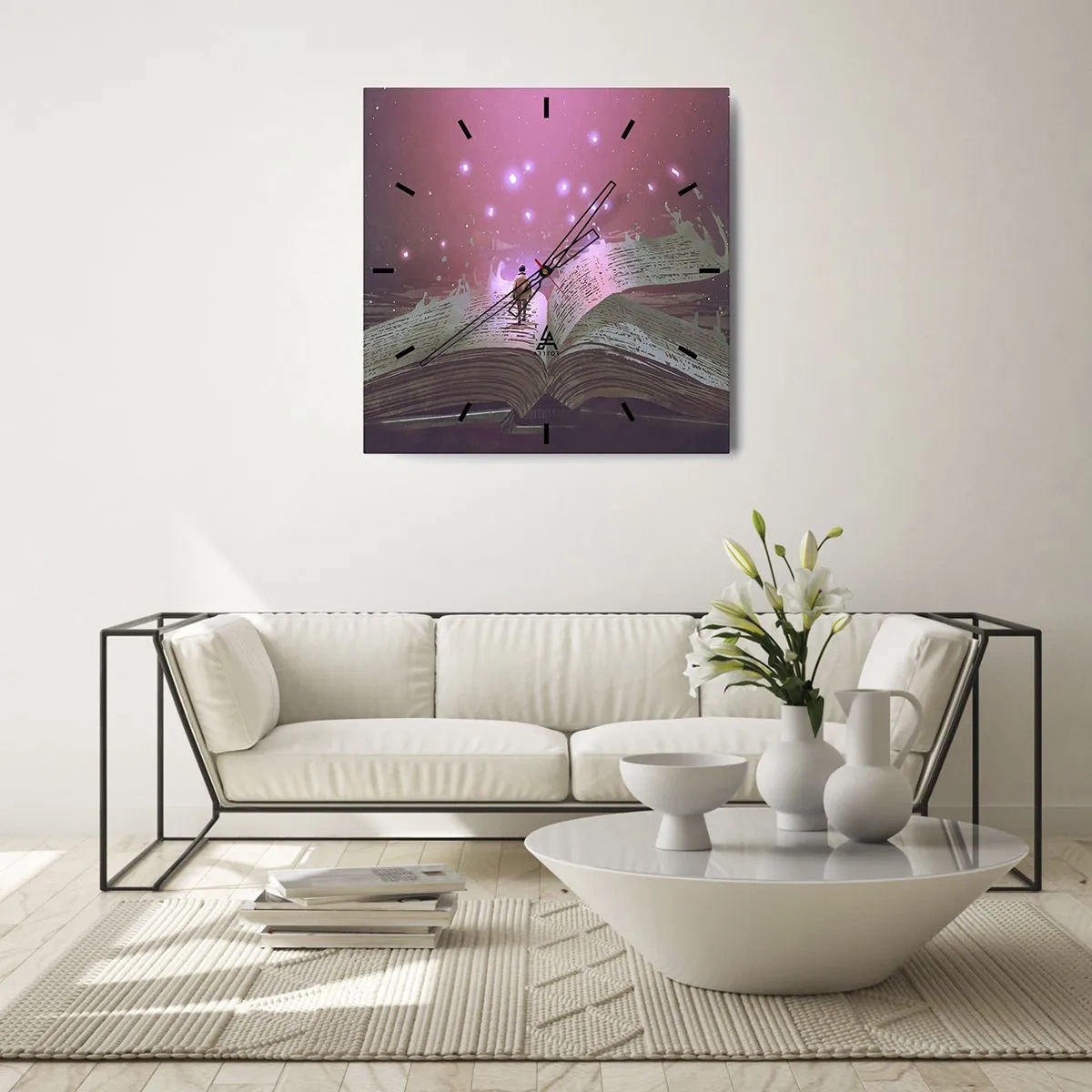 Nástenné hodiny - Pozvánka do iného sveta - prečítaj! - 30x30 cm