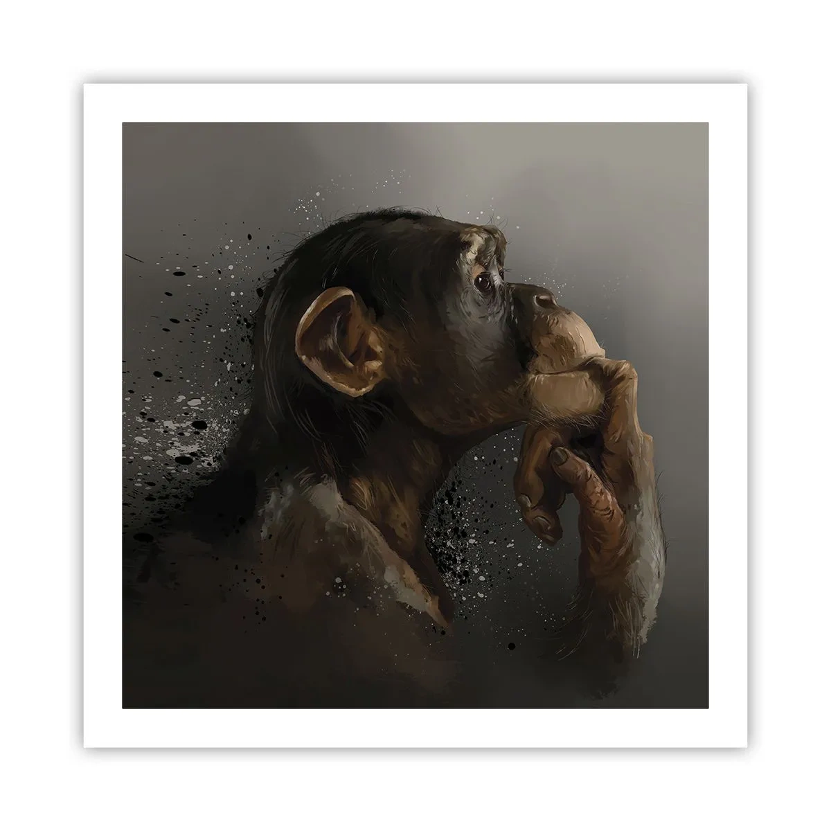 Plagát - Určite mysliteľ - 60x60 cm